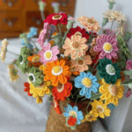 Crochet Zinnia Flower