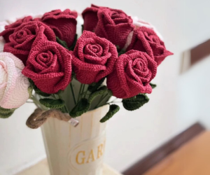 Crochet Rose Bouquet – flower